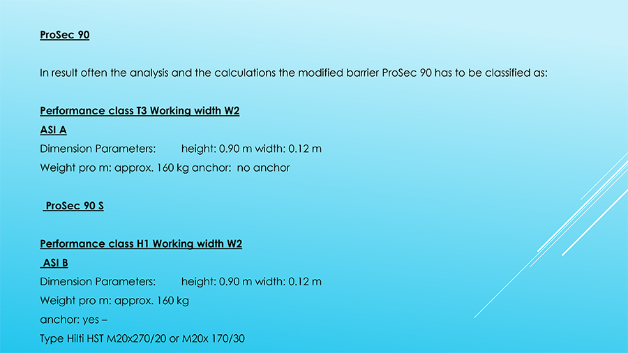 Prosec 90 barrier BK 22